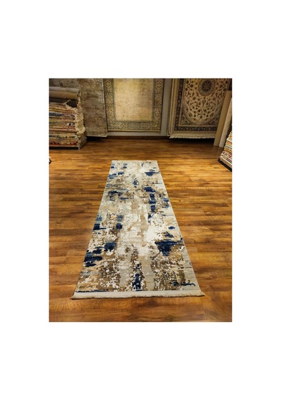 Crown 1011 Mavi Halı Çok Renkli