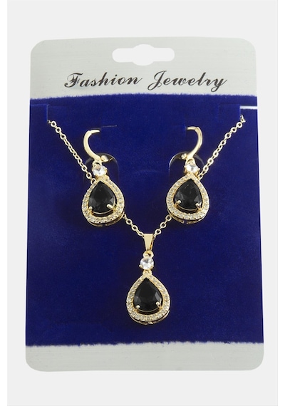 Damla Zirkon Taşlı Set Kolye 11 31184175