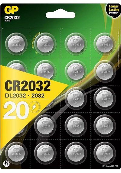 3v Lithium Knopfzellen, 20 Stück Li-mn Knopfbatterien Cr 2032 - 3 Volt İm 20-er Pack, Batterien Einzeln Entnehmbar Markenprodukt