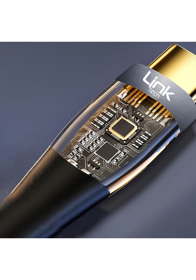 Linktech K673 Type-c - Lightning 27w 3a 1.3m Örgü Şarj Kablosu