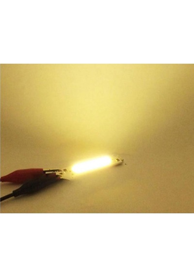 Cob Led Çip Günışığı (Warm White) 12V 2W 6015 Pcb Bord Dıy Işık K