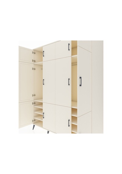 Kronos Gardrop 10 Raflı 12 Kapaklı 2 Askılı 176x59x221 Aytaşı-aytaşı Beyaz Kronos Gardrop 10 Raflı 12 Kapaklı 2 Askılı 176x59x221 Aytaşı-aytaşı Beyaz