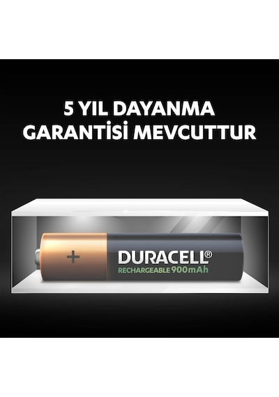 Duracell 900 Mah Aaa Şarjlı İnce Kalem Pil 8'li +pil Kutusu
