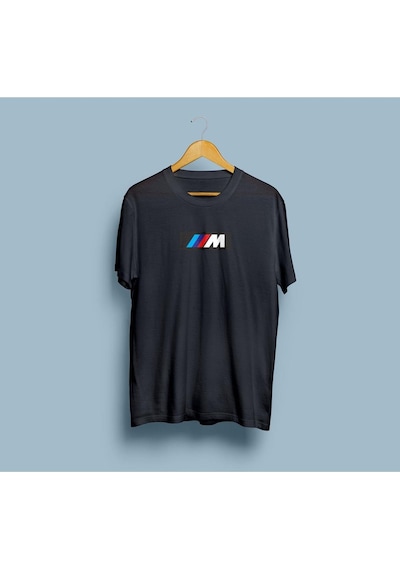 Oversize Bmw M Power Tasarım Unisex T-shirt Siyah