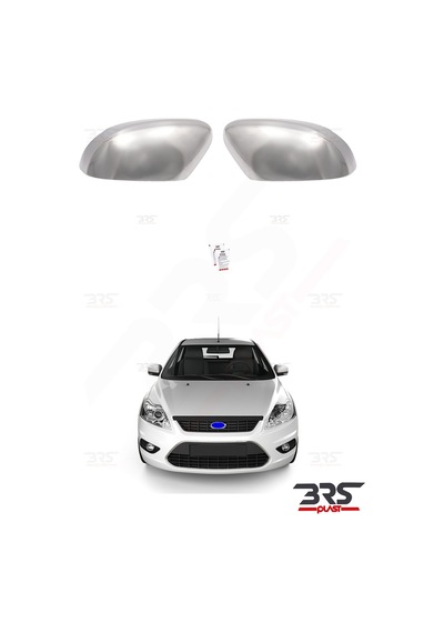 Ford Focus 3 Uyumlu 2011-2017 Krom Ayna Kapağı 2 Parça Paslanmaz Çelik
