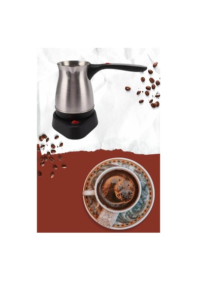 Yeni Nesil Türk Kahve Makinesi Cezvesi Siyah Gri Kablolu Pratik çok renkli