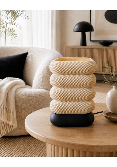 Soft Glow Masa Lambası - Fiş Bağlantılı Krem