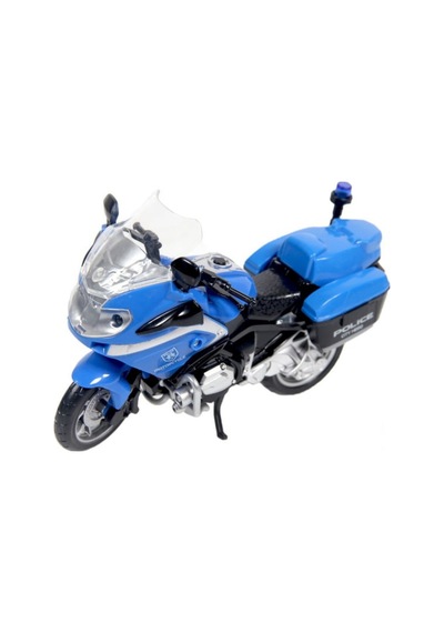 1:20 Ölçek Sesli Işıklı Oyuncak Polis Motoru - Büyük Boy Model Motosiklet Çok Renkli