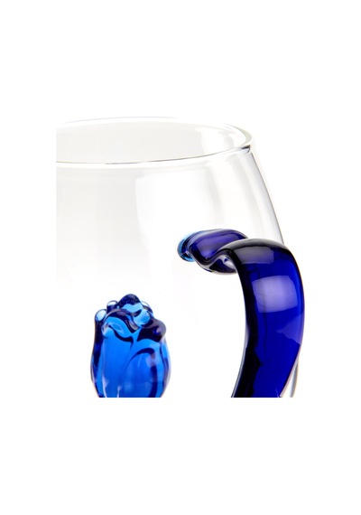 Kitchen Borosilikat Cam Lale Figürlü Kupa - 400 Ml Renkli
