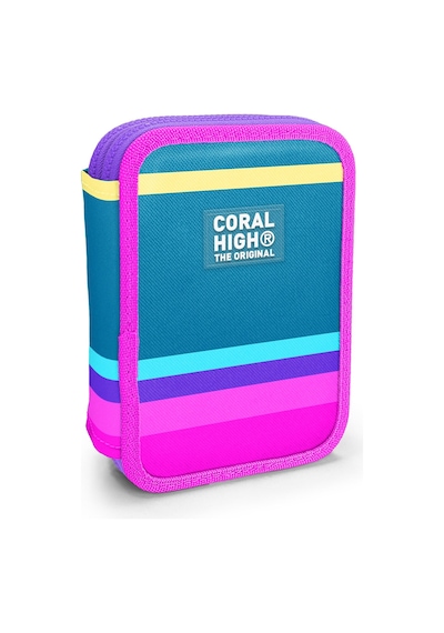 Coral Hıgh Kalem Çanta İki Katlı Pastel Pembe