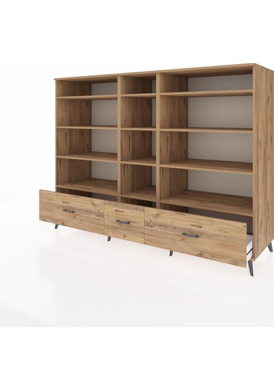 Kronos Dolap 12 Raflı 3 Çekmeceli 220x59x163 Çam-çam Çam-çam Kronos Dolap 12 Raflı 3 Çekmeceli 220x59x163 Çam-çam Çam-çam
