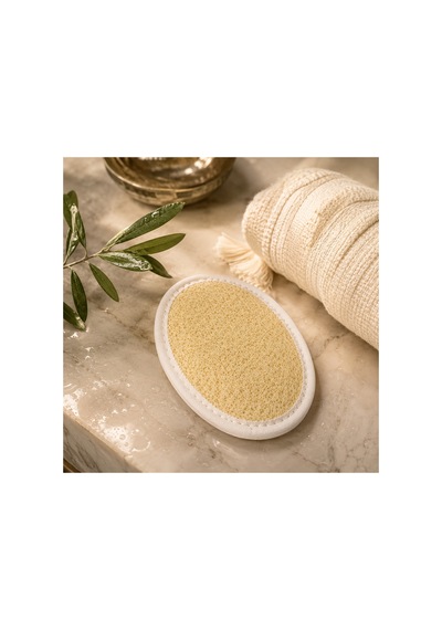 Arga Oval Kabak Lifi 16x12cm Doğal Yüz Ve Cilt Temizleme Bitkisel Banyo Lifi - 573078836