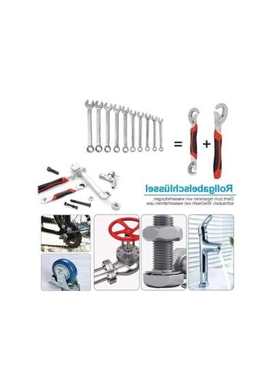 Ayarlanabilir Anahtar Seti, 2'li Ve 6-32 Mm Geniş Açıklık İle