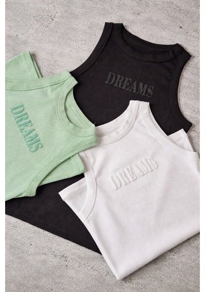 Demirsa Boutique Halter Yaka 3'lü Siyah, Yeşil Ve Beyaz Renk Modal Kaşkorse Kadın Atlet T-shirt Beyaz-yeşil-siyah Demirsa Boutique Halter Yaka 3'lü Siyah, Yeşil Ve Beyaz Renk Modal Kaşkorse Kadın Atlet T-shirt Beyaz-yeşil-siyah
