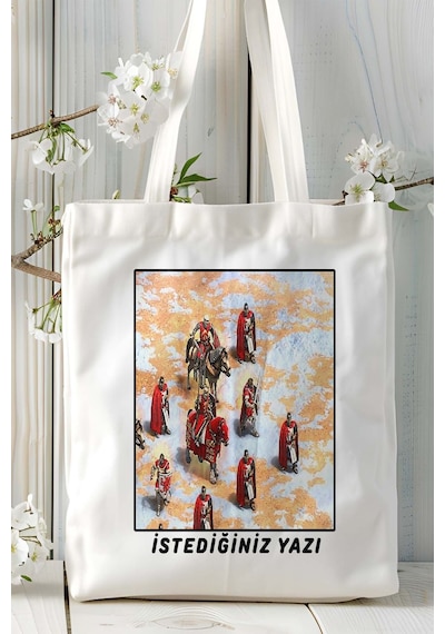 Art Hediye Age Of Empires Oyun Baskılı Omuz Çanta Kişiye Özel Model 7 Çok Renkli