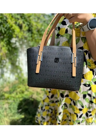 Just Polo Kadın El Ve Omuz Çantası 234030mh Siyah - Camel