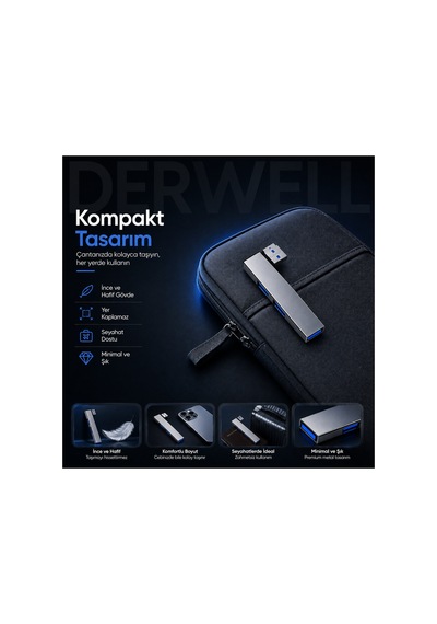 Yeni 2026 3 Port Şık Minimalist Metal Gövde Usb Çoklayıcı Hub Laptop Bilgisayar Telefon İçin Kompakt Taşınabilir Çoklu Bağlantı Aparatı Aşırı Akım Ve Kısa Devre Korumalı Akıllı Hub Hızlı Data Aktarımı