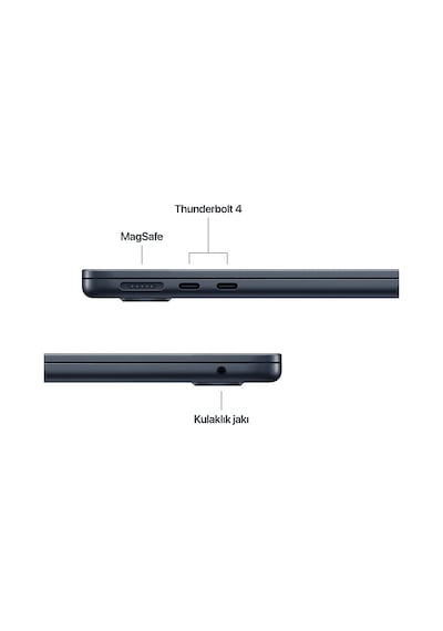 Apple MW133TU/A Macbook Air Apple M4 İşlemci 10 Çekirdek CPU 10 Çekirdek GPU 16 GB 512 GB SSD 13.6" MACOS Dizüstü Bilgisayarı