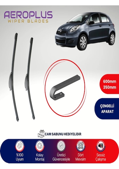 Aeroplus Toyota Uyumlu Yaris Muz Silecek Takımı 2005-2011