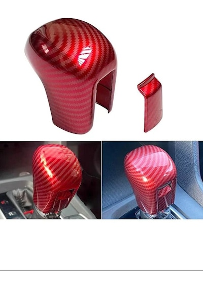 Honda Civic Fc5 / Fk7 Karbon Fiber Vites Topuzu Kaplama Koruma 2'li Set Kırmızı