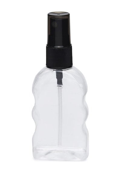 100 Adet - 50ml Boş Yassı Şeffaf Pet Şişe, Plastik Sprey Şişe