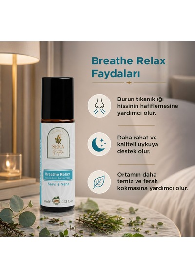 Breathe Relax Doğal Ferahlık Aromaterapi Yağı 10 ML