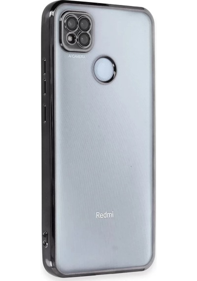 Newface Xiaomi Redmi 9c Kılıf Razer Lensli Silikon - Siyah