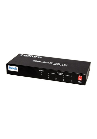 Beek Bs-vsp-ha04uh 1 Giriş 4 Port Çıkış 4k Uhd Hdmı 2.0 Metal Şasi Hdmı Görüntü Çoklyaıcı Splitter