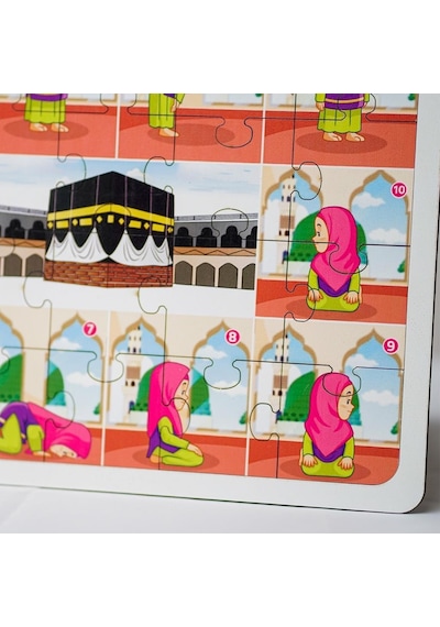 Moon Beavers İslamı Öğreniyorum Puzzle Serisi - Kız Namaz 83015,okula Din Kültürü Katkı Sağlayan Puzzle Oyuncak