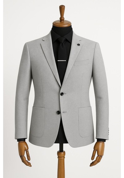 Classics Men Erkek İtalyan Kesim Astarsz Blazer Ceket Klasik Ve Modern Şıklık - 7472 Taş