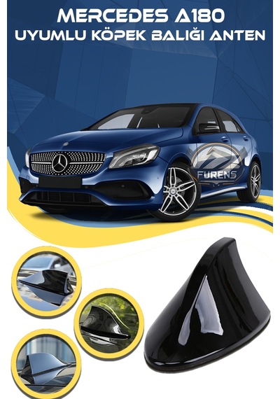 Mercedes A180 Uyumlu Oto Balık Sırtı Anten Elektrikli Köpekbalığı Balina Tavan Anteni