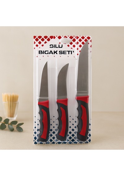 3lü Kurban Bıçak Seti - Paslanmaz Çelik