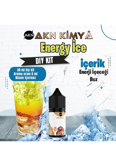 Energy Ice Dıy Kit Enerji Içeceği Buz Gıda Aroması %20 Oranda Aroma İçerir Hazır Değildir 30 Ml