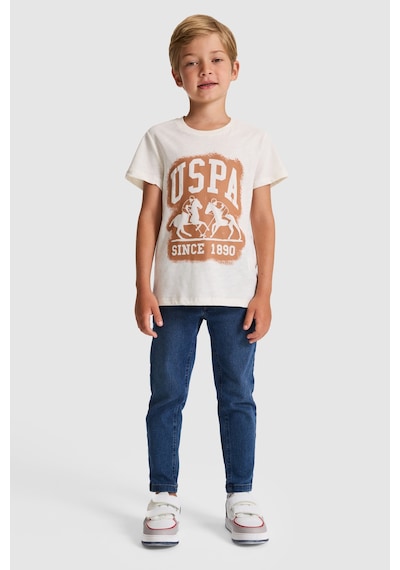 U.S. Polo Assn. Erkek Çocuk Tişört 50327044-vr256 İnci