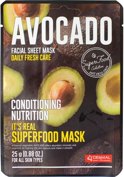 Dermal It's Real Superfood Avocado Avokado Yüz Maskesi 25G
