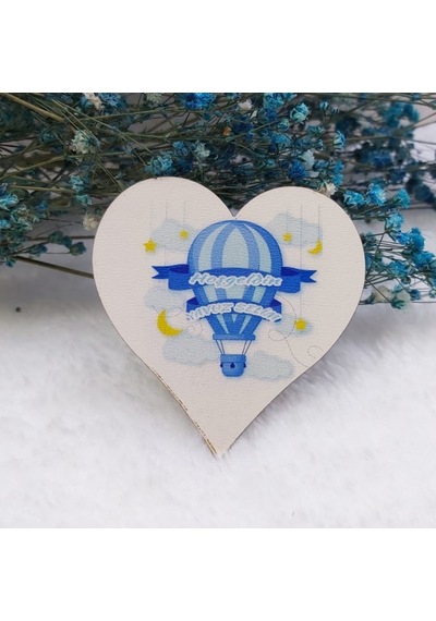 Balon Baskılı Ahşap Magnet Bebek Magnetleri 30 Adet