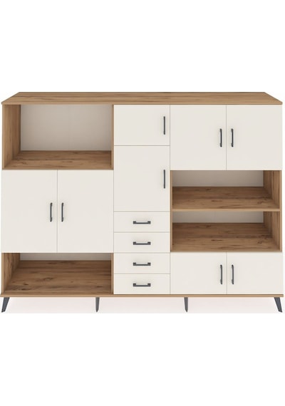 Hyperion Dolap 9 Raflı 4 Çekmeceli 8 Kapaklı 220x44x163 Çam-aytaş Çam-aytaşı Hyperion Dolap 9 Raflı 4 Çekmeceli 8 Kapaklı 220x44x163 Çam-aytaş Çam-aytaşı