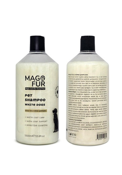 Mago Fur Beyaz Tüylü Köpek Şampuanı - 1000 Ml
