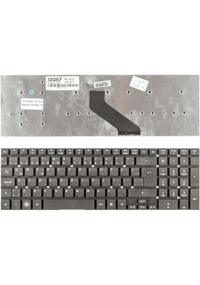 Acer Uyumlu Aspire E1-570G-33214G50Mnkk Notebook Klavye (Siyah TR) ( Pars power ) Siyah 280653