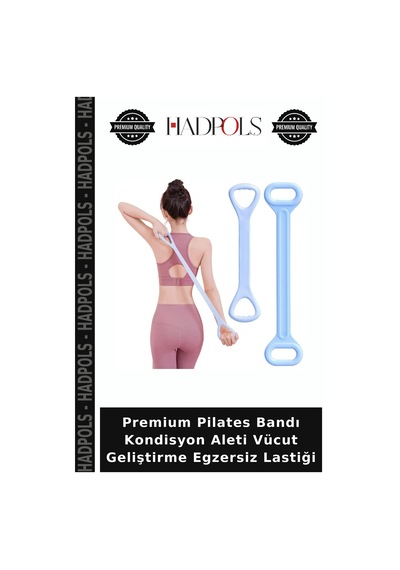 Premium Pilates Bandı Kondisyon Aleti Vücut Geliştirme Egzersiz Lastiği Çok Renkli