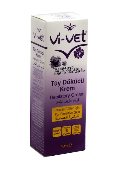 Vi-Vet Hassas Ciltler için Unisex Tüy Dökücü Krem 40 ML