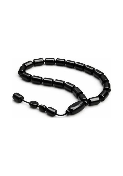 Aura Mini Boy Tıraşlı Kesim Tespih Siyah
