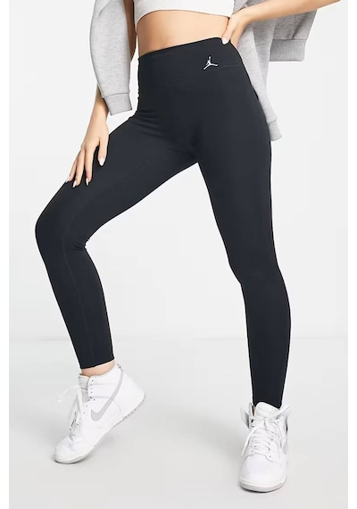 Nike Jordan Dri Fit Sport Legging Logo Black Wpmen's Tight Kadın Cepli Spor Tayt Siyah Siyah