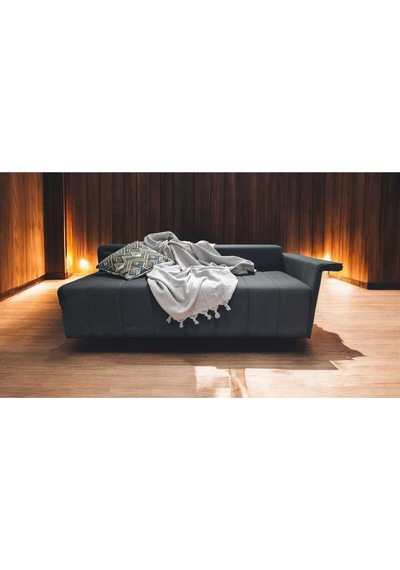Çift Kişilik Pike 200x230cm, Gri, %100 Pamuk, Yumuşak Dokulu, Hann Yalın Gri