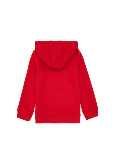 U.S. Polo Assn. Kız Çocuk Kırmızı Kapüşonlu Fermuarlı Şardonlu Basic Sweatshirt 50316809-VR171