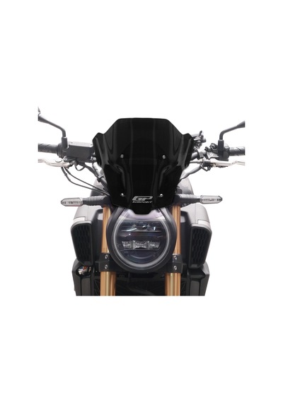 Gp Kompozit Honda Cb650r E-clutch 2025 Uyumlu Kısa Ön Cam Siyah 27cm