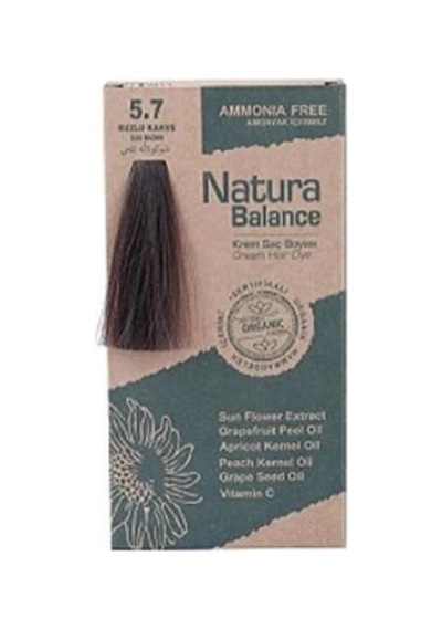 Natura Balance Organik Krem Saç Boyası 60 Ml - 5.7 Buzlu Kahve