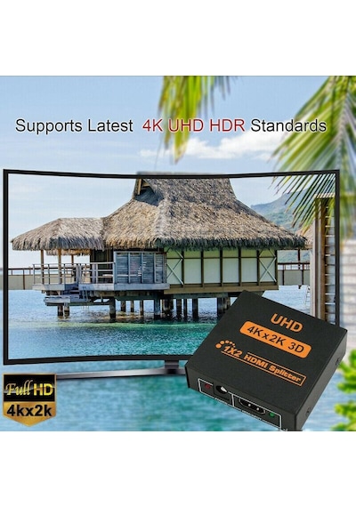 2 Port Hdmi Çoklayıcı 4K Çoğaltıcı Splitter Switch 2160P 1 Giriş