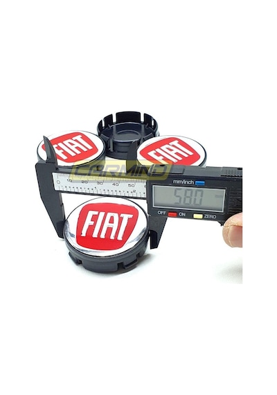 Fiat Kırmızı Jant Göbek Arması 55-58Mm