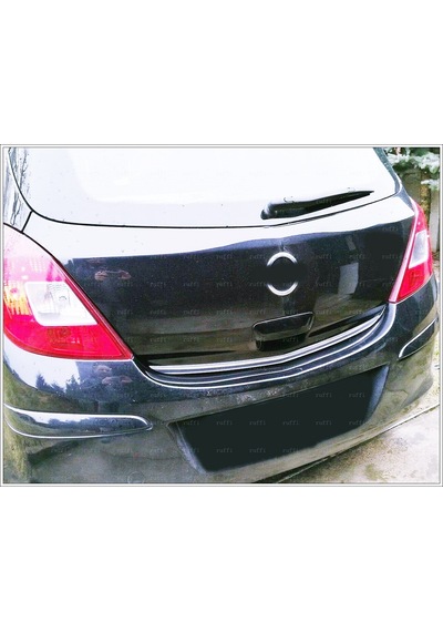 Opel Corsa D Krom Bagaj Alt Çıtası 2007-2014 Arası P.Çelik